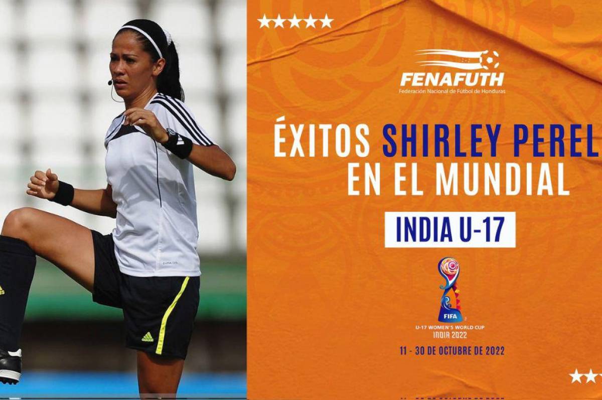 La hondureña Shirley Perelló viaja a India para formar parte del equipo VAR en el Mundial Sub-17 femenil