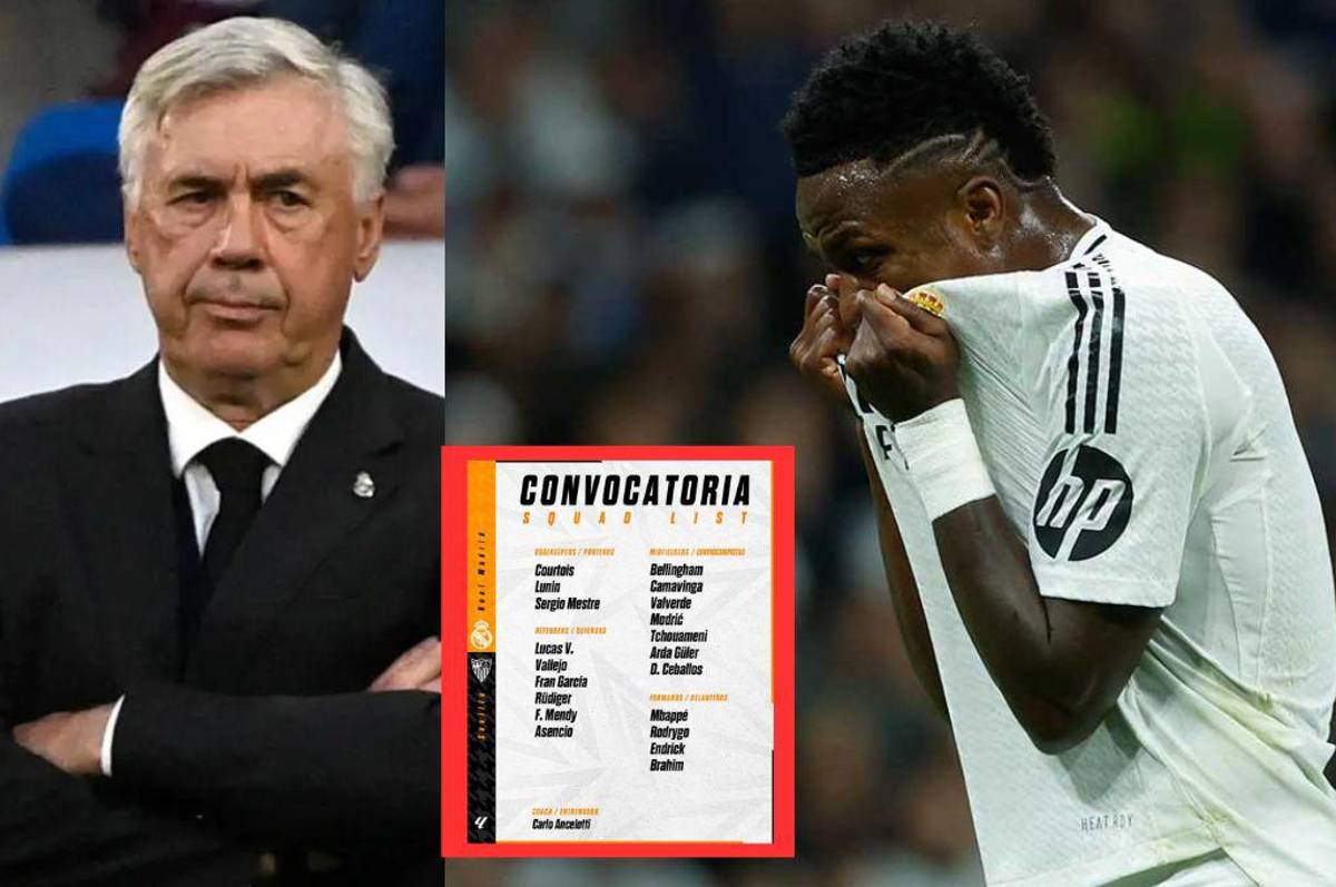 Ancelotti deja fuera de la convocatoria a Vinicius: La razón por la que el ‘The Best’ no estará en el Real Madrid-Sevilla