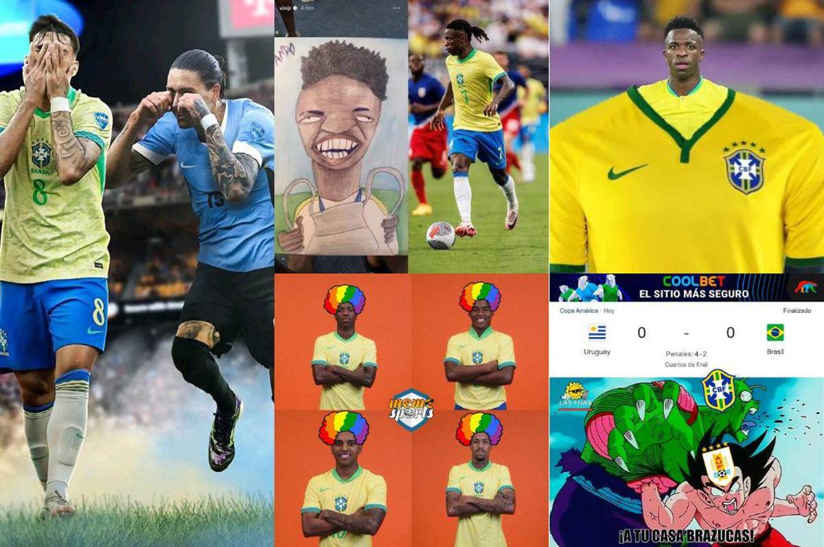 Brasil quedó eliminado de la Copa América y los memes hacen pedazos a Vinicius y los jugadores del Real Madrid