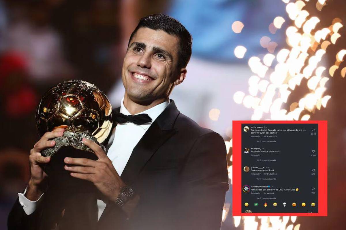 El errorazo que tuvo la cuenta oficial del Balón de Oro con Rodri en la gala de París: “No saben ni quién es”