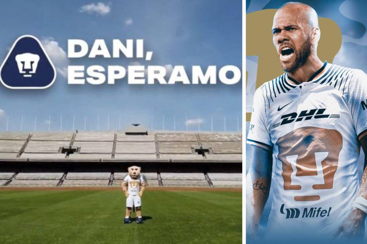 Así anunció Pumas a su nuevo jugador, el brasileño Dani Alves.