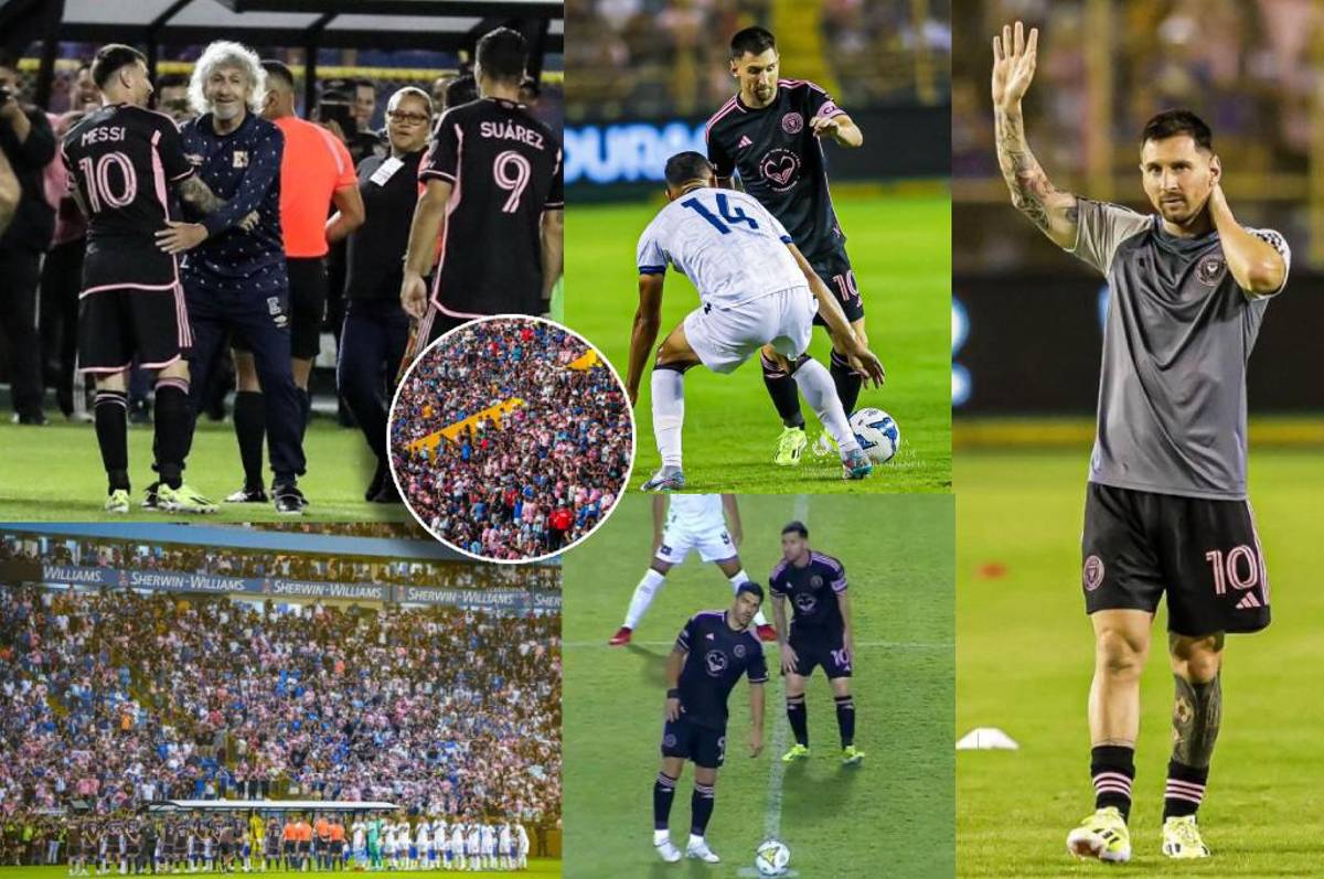 FOTOS: Viral abrazo de Messi con leyenda, el reencuentro con Suárez y colosal llenazo en El Salvador vs Inter Miami