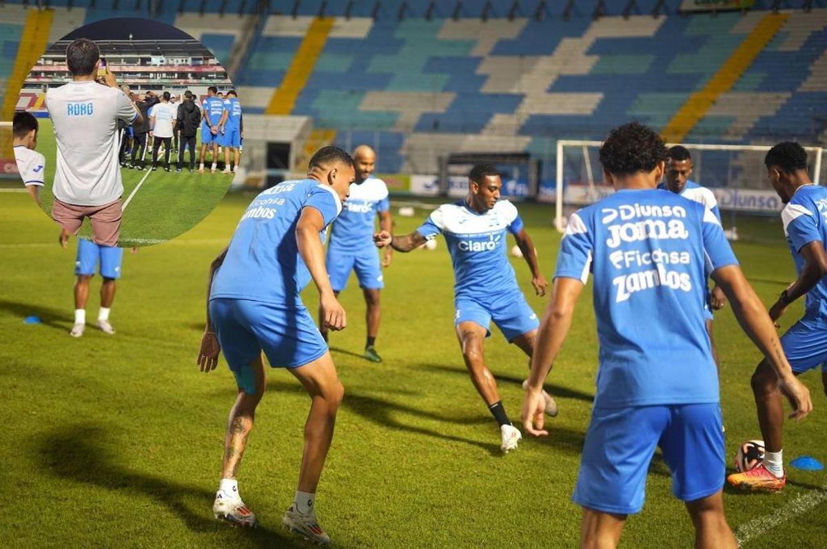 Selección de Honduras recibe visita de lujo previo al partido ante Jamaica por la Liga de Naciones de la Concacaf