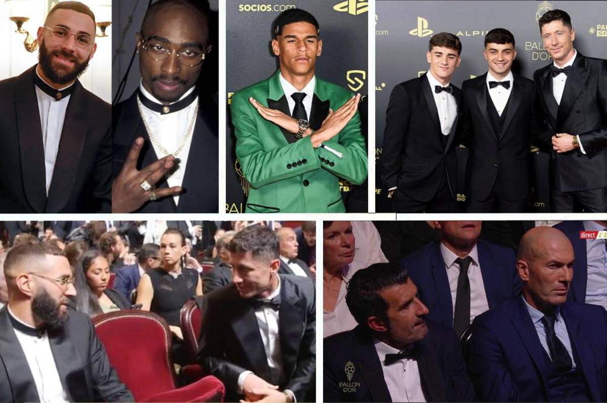 Balón de Oro: La inspiración del atuendo de Benzema, sorpresivo invitado especial y así captaron a Karim junto a Lewandowski