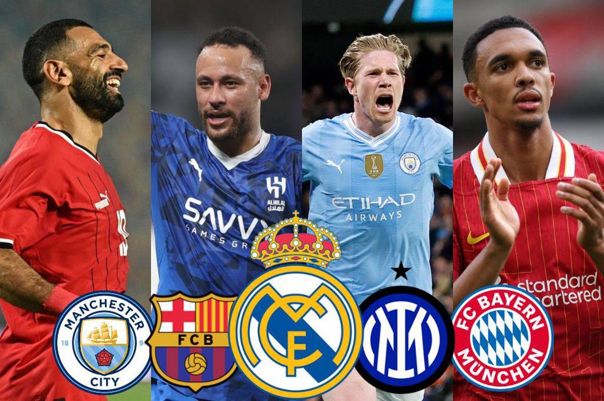 Real Madrid quiere dos y Neymar libre: los 11 cracks que terminan contrato en 2025 y pueden ir a cualquier club