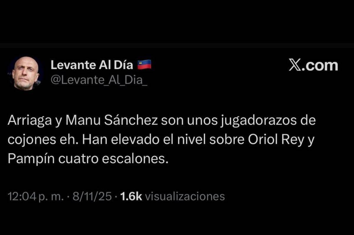Jugadorazo de cojones es una cosa loca: la prensa se rinde ante Kervin Arriaga tras su partido en el Levante-Atlético