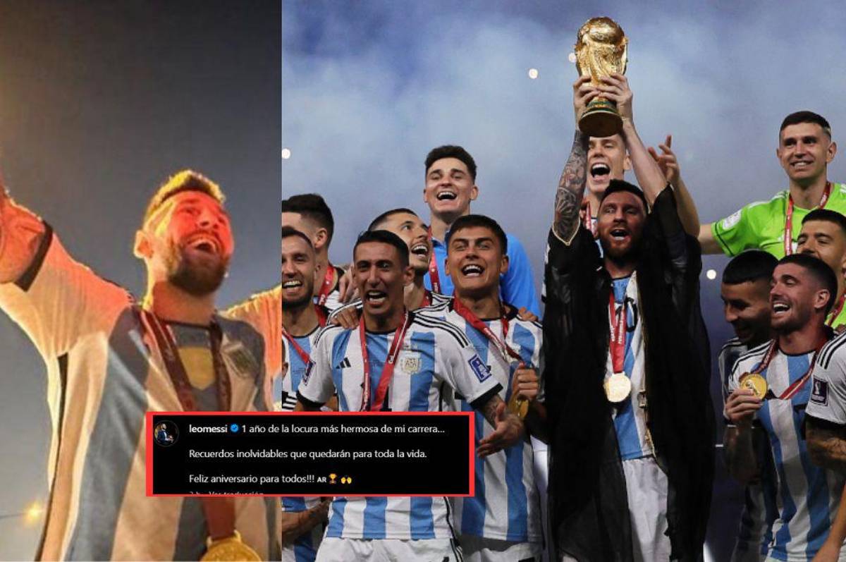 El emotivo mensaje de Leo Messi tras ser campeón del mundo con Argentina hace un año: Antonela reaccionó