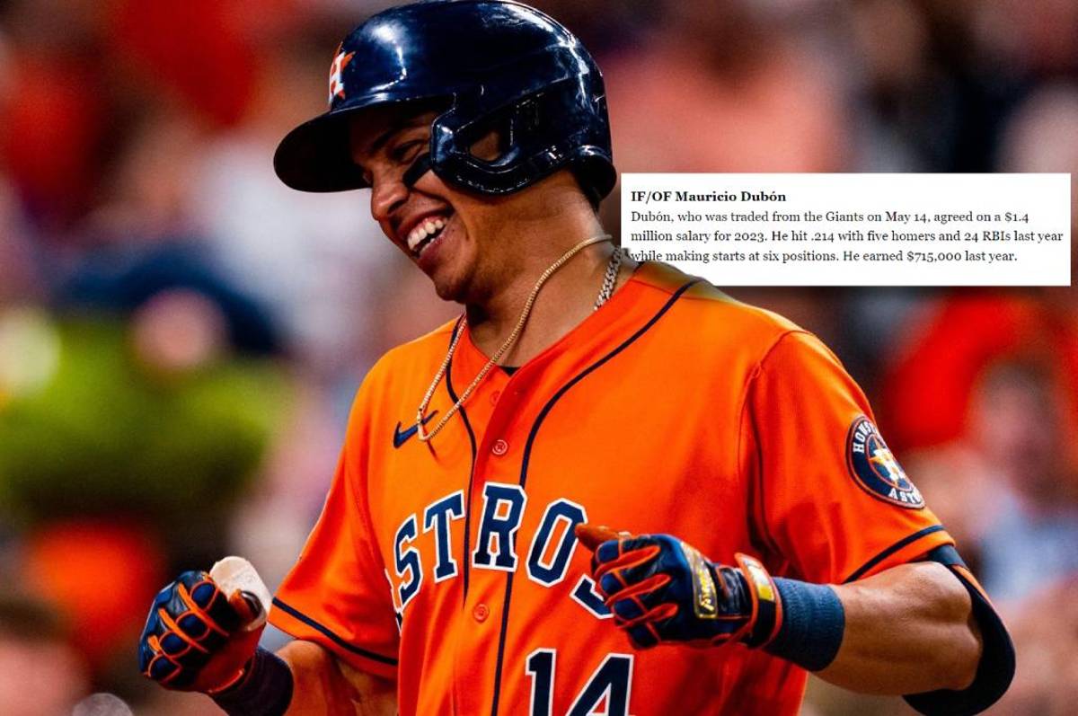 Mauricio Dubón firma nuevo contrato con los Astros de Houston para el 2023: asciende su salario al doble