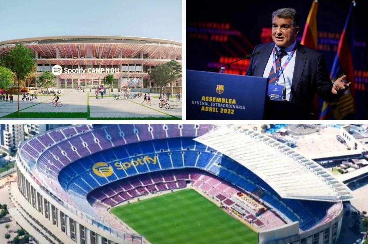 El Barcelona desvela cómo lucirá el nuevo Camp Nou tras el acuerdo con Spotify; y presenta también su camiseta