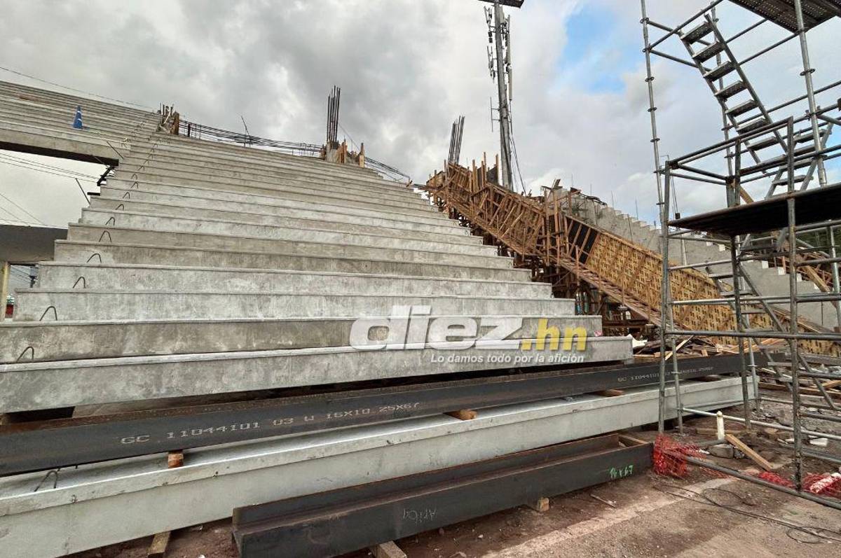 En el estadio Nacional “Chelato Uclés” ya se muestran avances en graderías del sector de sol centro