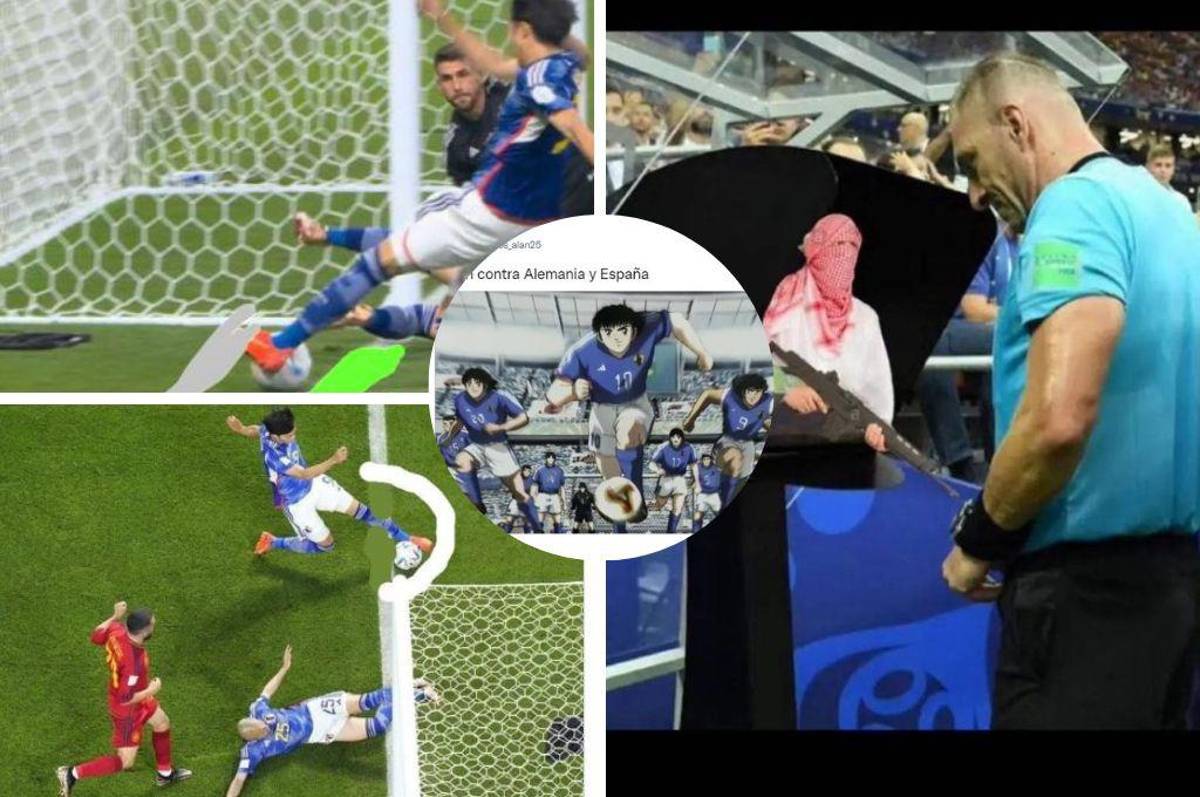 Destruyen el VAR con la ayuda de Gokú y los Súper campeones tras el gol de Japón; así encendieron las redes los memes