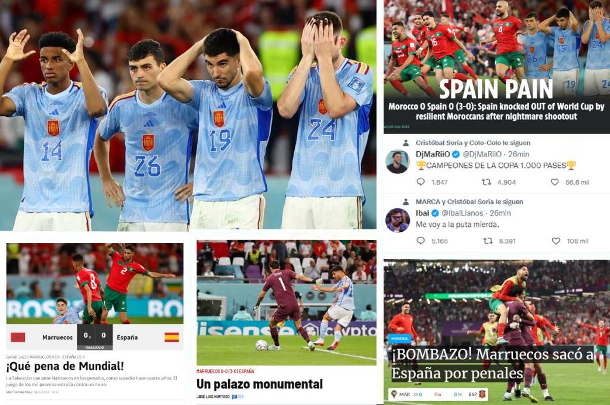 ¡Ridículo! Prensa internacional estalla tras la eliminación de España en Qatar: “No sabían que jugaban un Mundial”