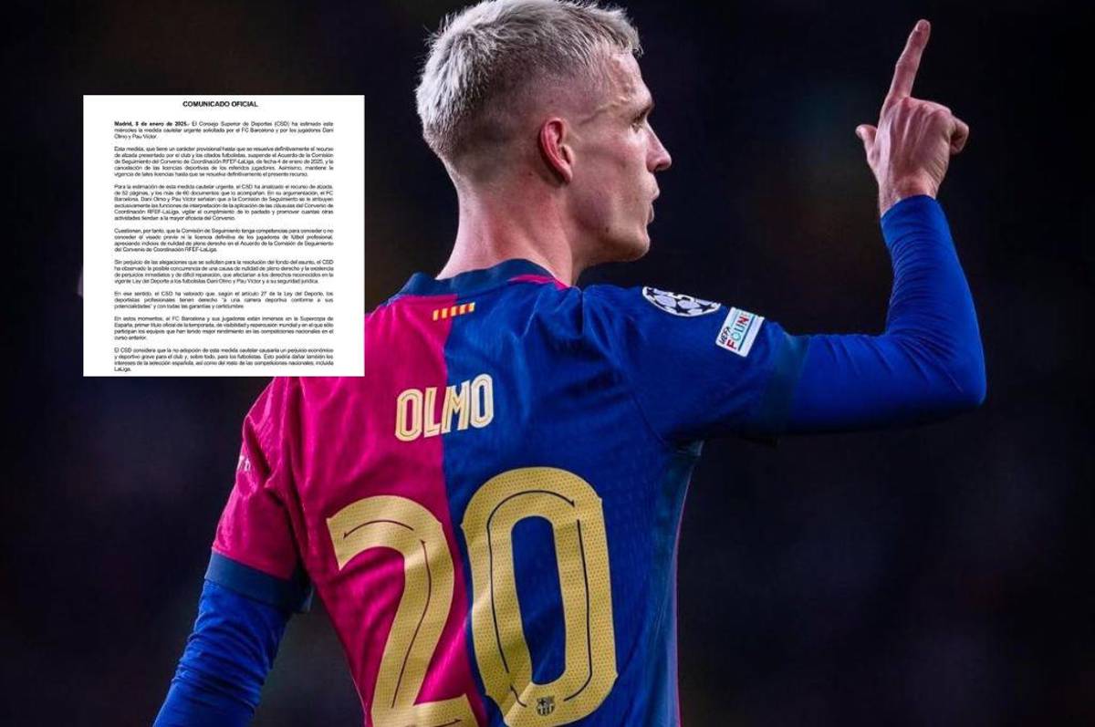 OFICIAL: Barcelona recibe la mejor noticia con Dani Olmo; jugará la Supercopa de España, ¿qué pasa para LaLiga?