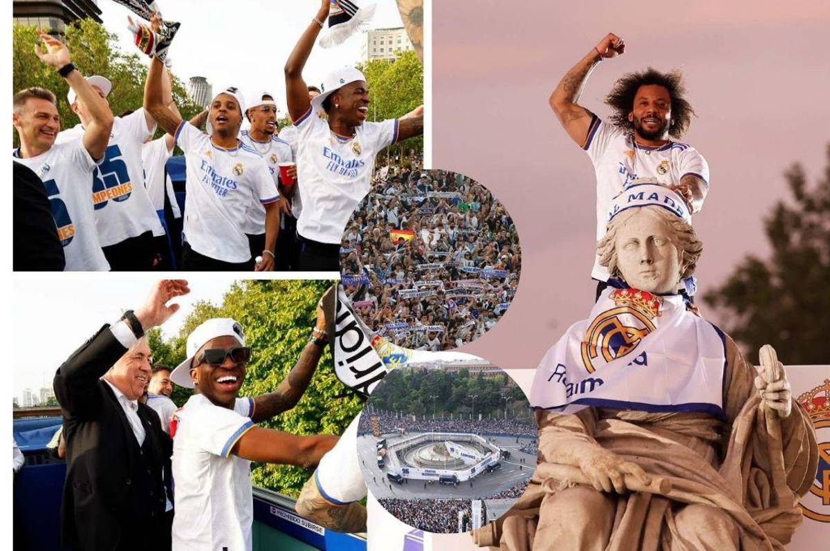 Espectacular fiesta: Real Madrid festejó en Cibeles con la afición su título 35 de la Liga de España