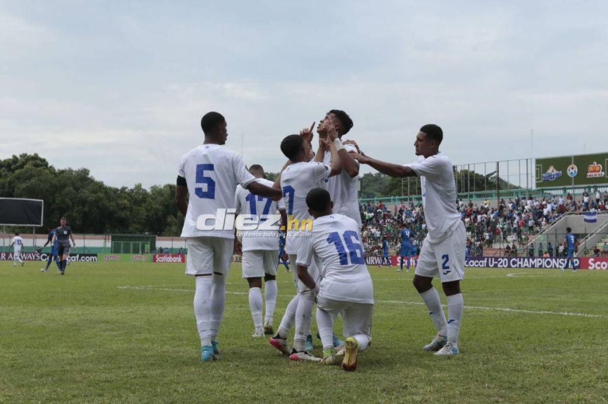 Geremy Rodas marcó el 2-1 de Honduras ante Curazao. FOTO: Neptalí Romero.