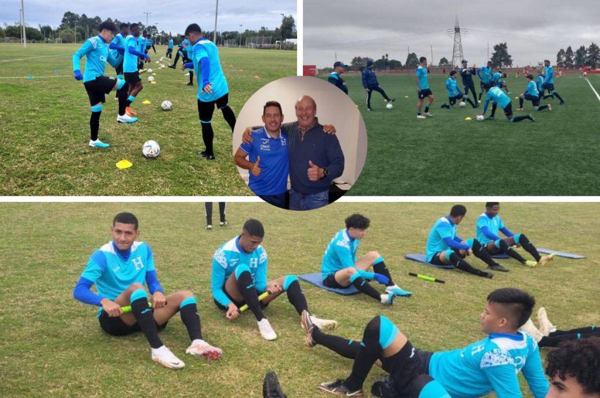 Miguel Falero reaparece y sorprende visitando a la Selección Sub-20 de Honduras en Uruguay