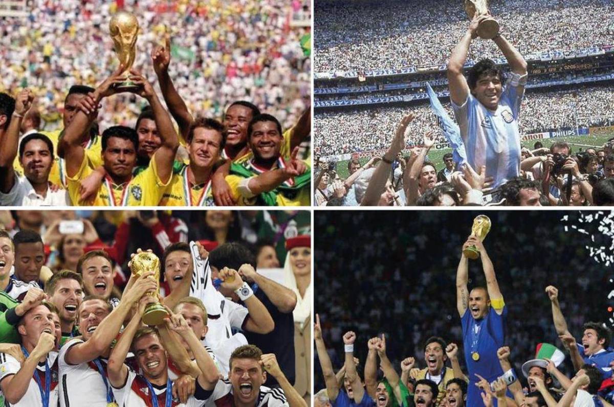 ¡Brasil y Alemania imponentes! Últimas quince selecciones que lograron salir campeonas del mundo