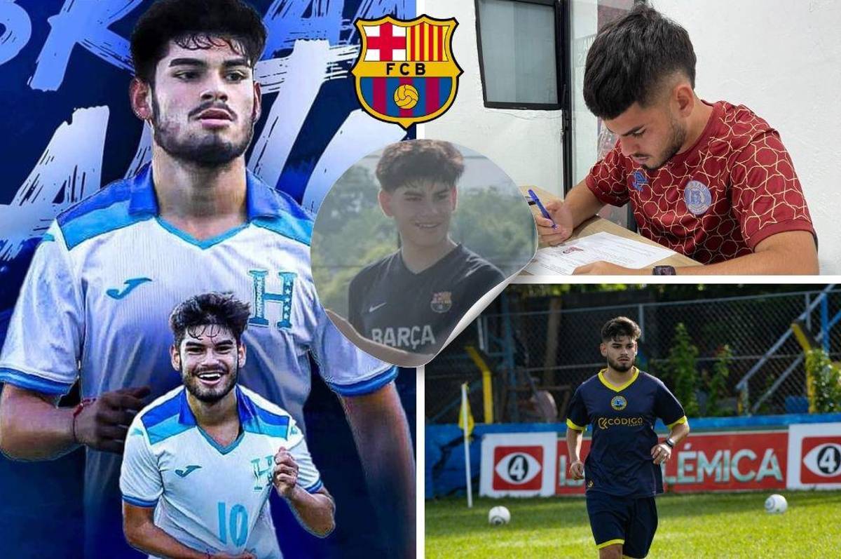 Bryan Santos, la joyita hondureña formada en la academia del Barcelona ficha por equipo de El Salvador