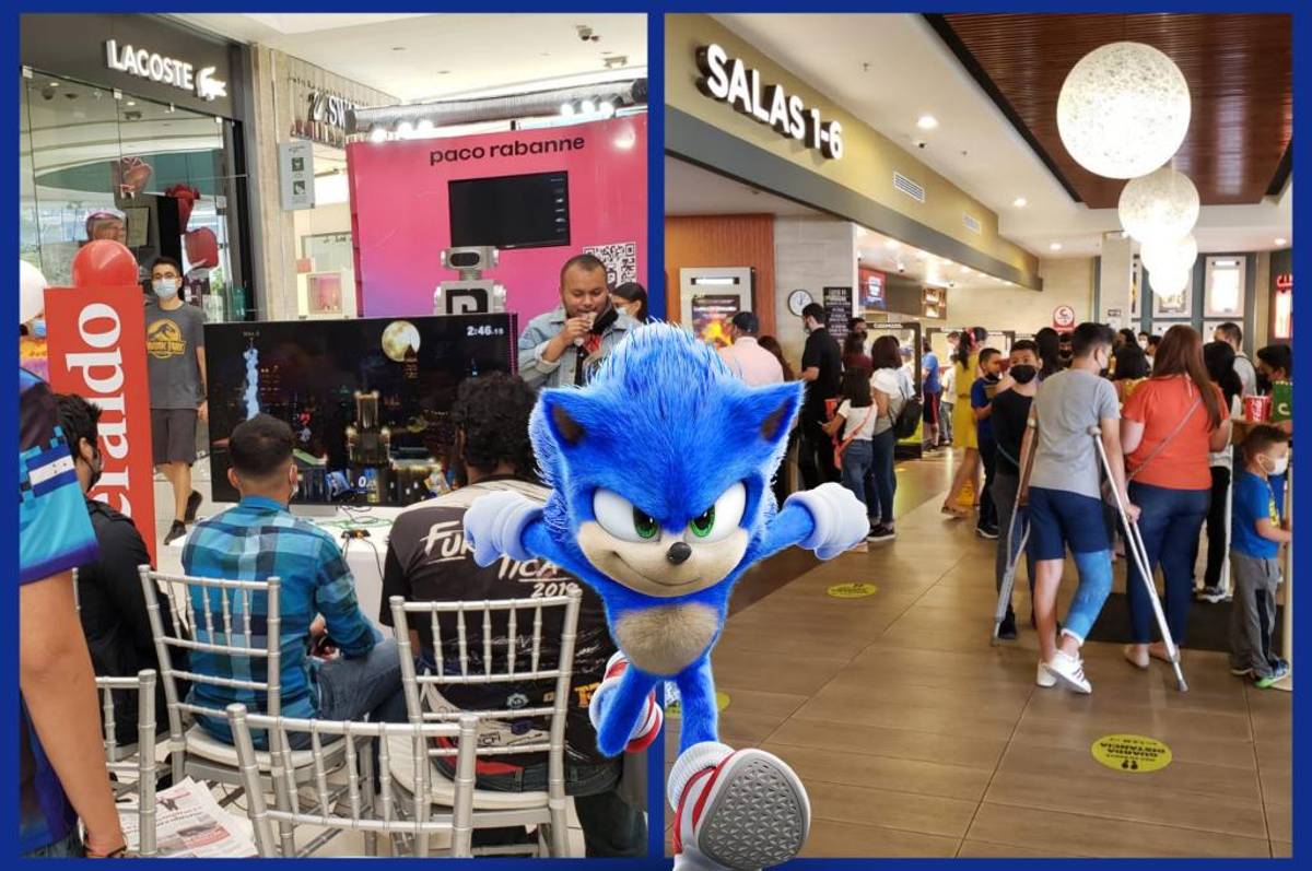 Sonic 2: ¡una premier llena de emoción y diversión en Multiplaza Tegucigalpa! La cinta estrena el 7 de abril