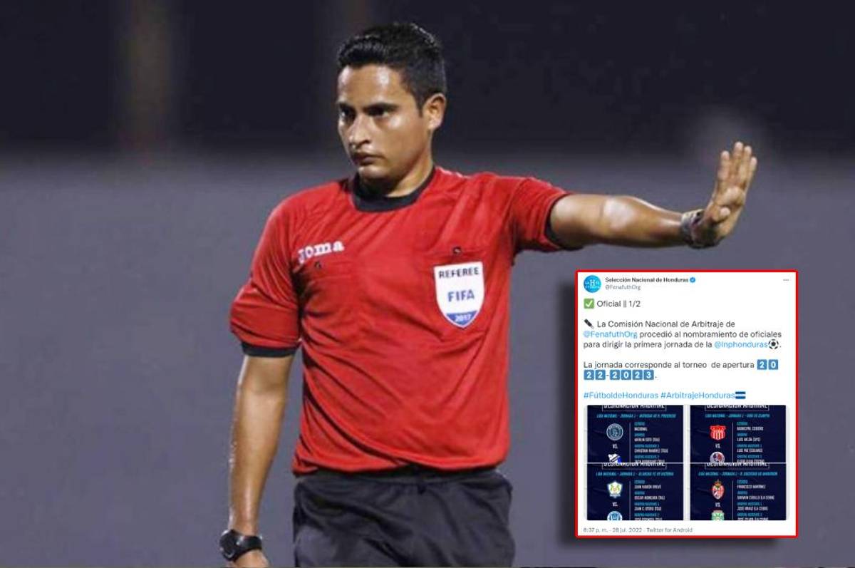 Cuartetas confirmadas: Said Martínez se estrenará en el Apertura 2022 dirigiendo el Real España vs Lobos UPNFM