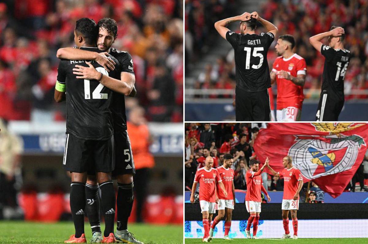 ¡Dura derrota! La Juventus cae de visita ante el Benfica y queda eliminado de la Champions League