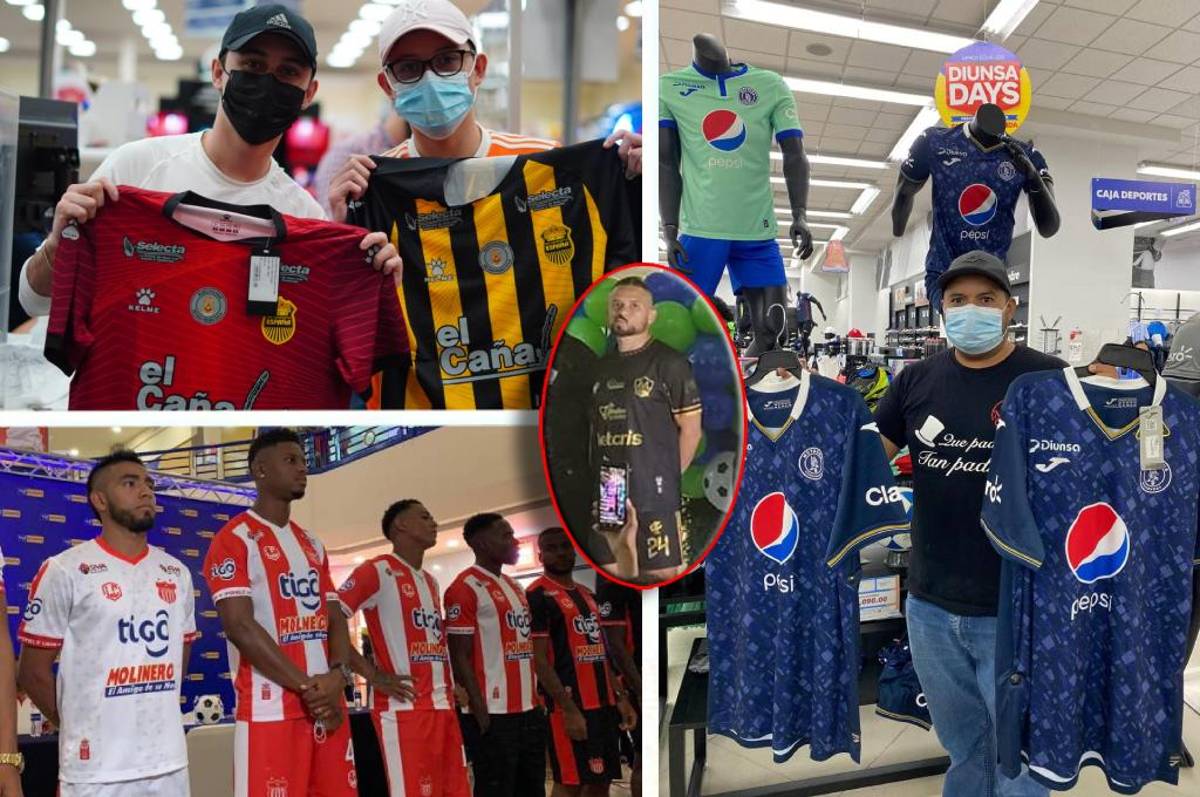 ¡Potros y Real España deslumbran! Las nuevas camisas en la Liga Nacional para el Apertura 2022