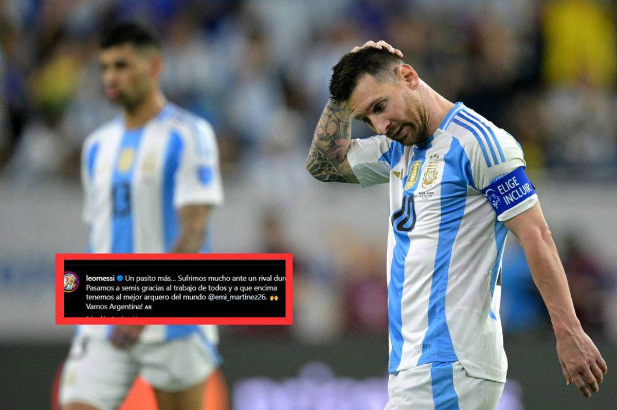 El impresionante mensaje en redes de Messi al ‘Dibu’ tras clasificarse a semis con Argentina: “Sufrimos mucho”