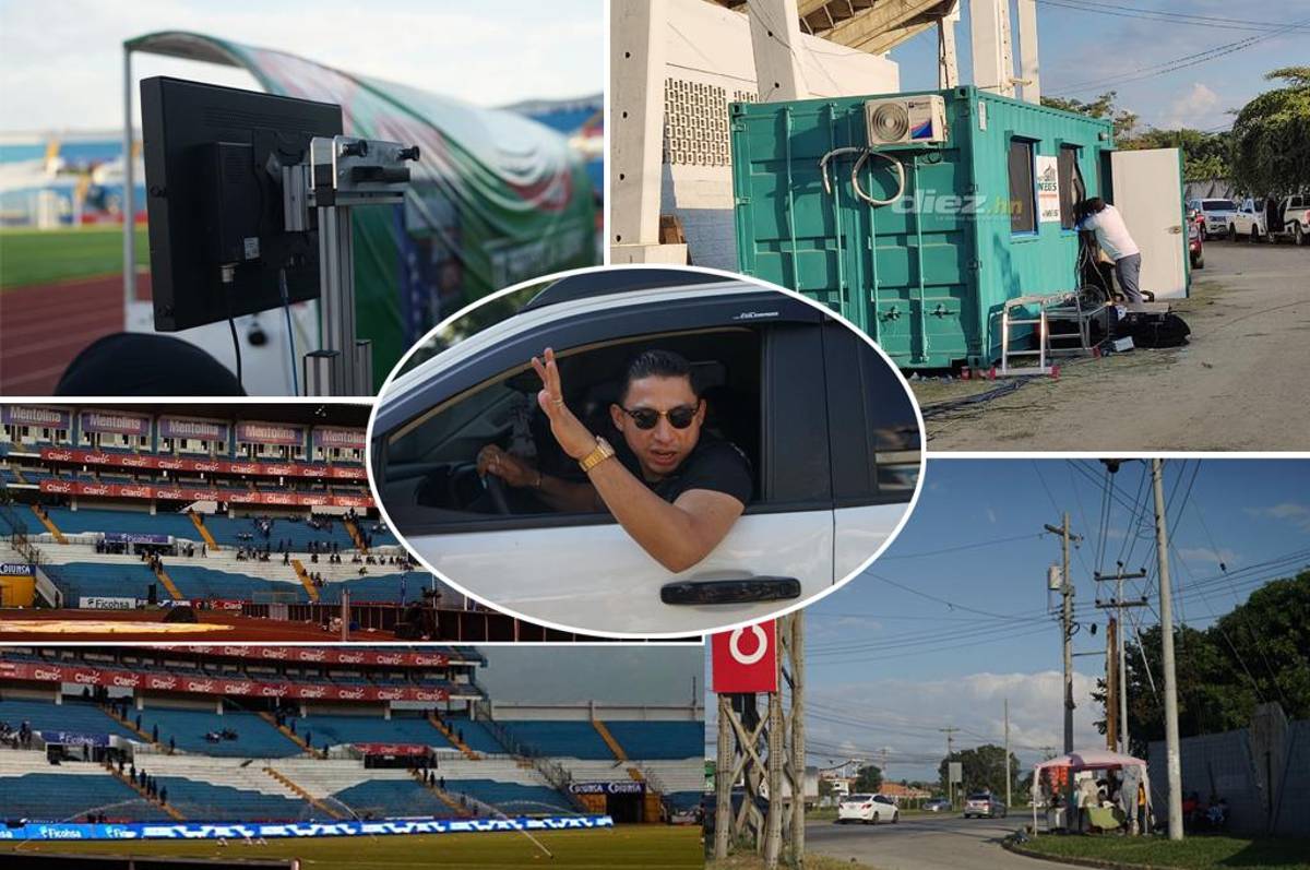 Soledad en el estadio Olímpico: Apatía de los hondureños para juego ante Canadá; así instalaron cabina del VAR