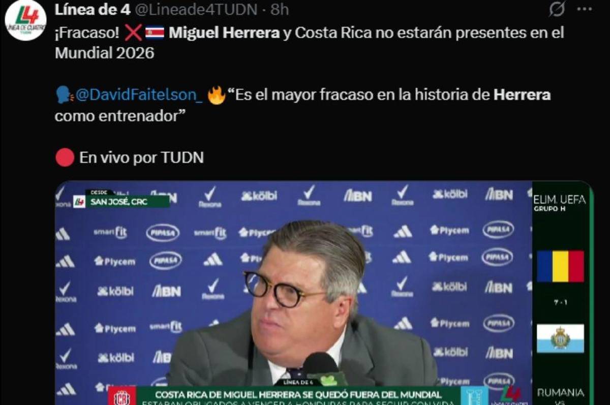 Una gran chambonada: Faitelson no lo perdona; la prensa apunta al Piojo Herrera tras su fracaso con Costa Rica