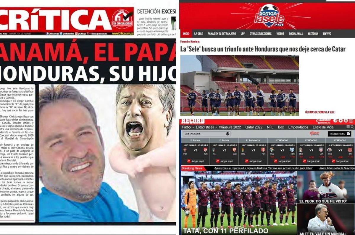 “Panamá, el papá; Honduras, su hijo”: Lo que dice la prensa de Concacaf previo a la jornada de eliminatoria