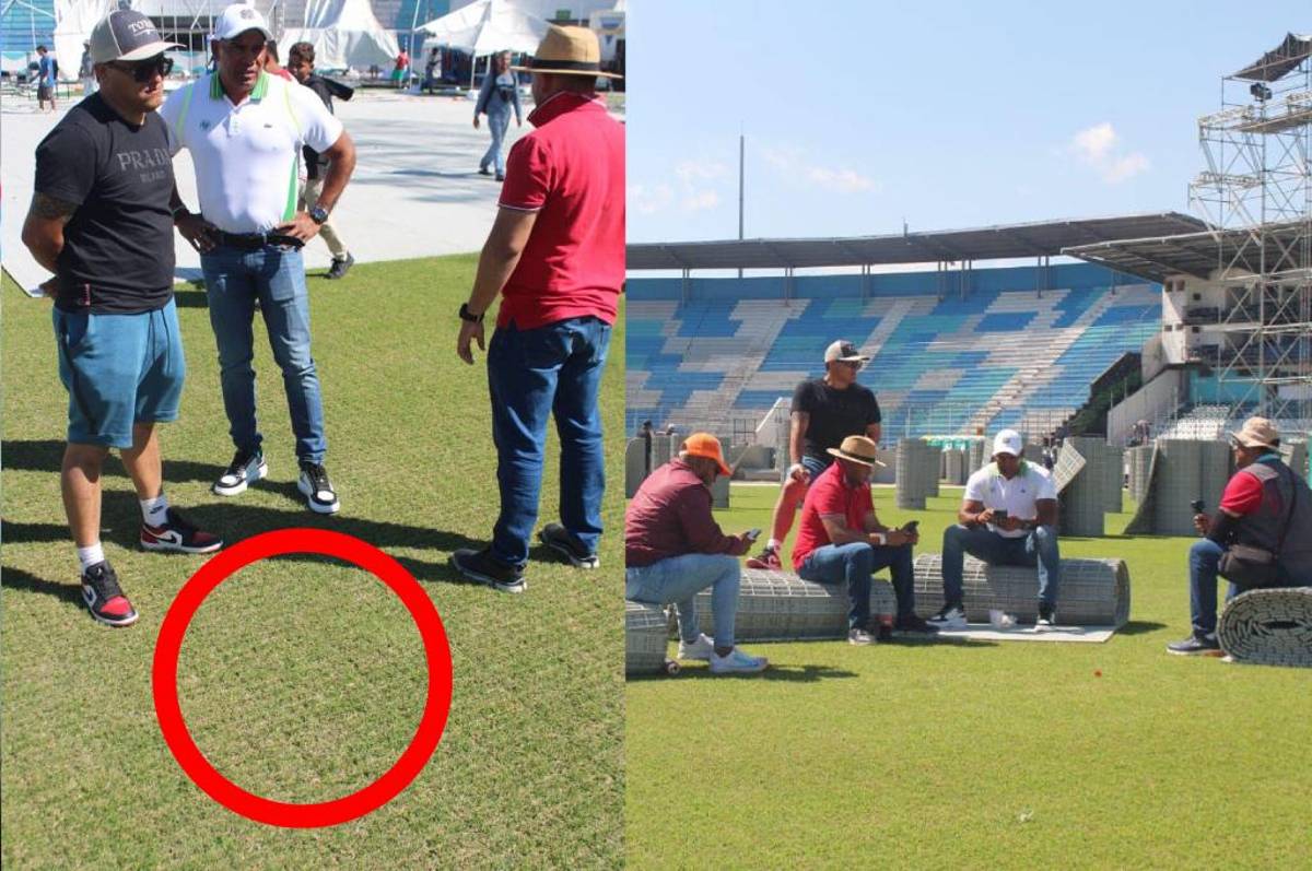 Así quedó la cancha del Estadio Nacional de Tegucigalpa tras el concierto de Luis Miguel; ¿cuándo regresa la actividad?