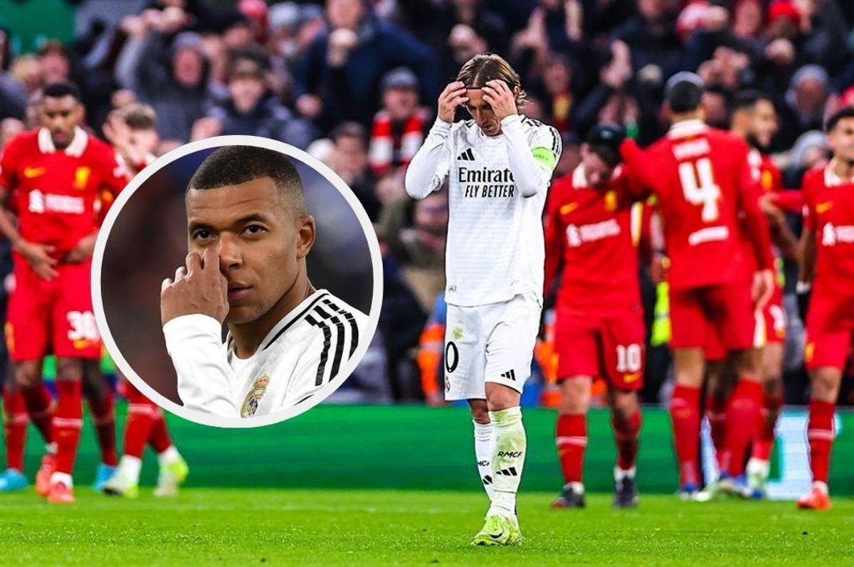 Luka Modric, capitán de Real Madrid, sale en defensa de Mbappé tras la caída ante el Liverpool