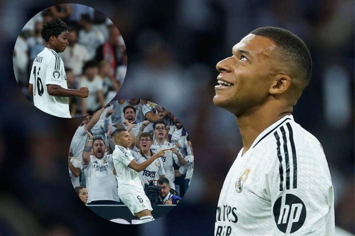 La reacción de Mbappé tras su primer gol en Champions League con el Real Madrid y habló del tanto de Endrick