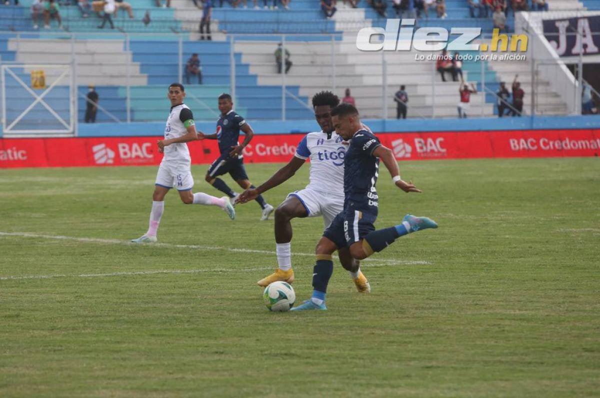 Diego Rodríguez mostró buen nivel en el duelo ante el Honduras Progreso. Foto: Aníbal Vázquez.