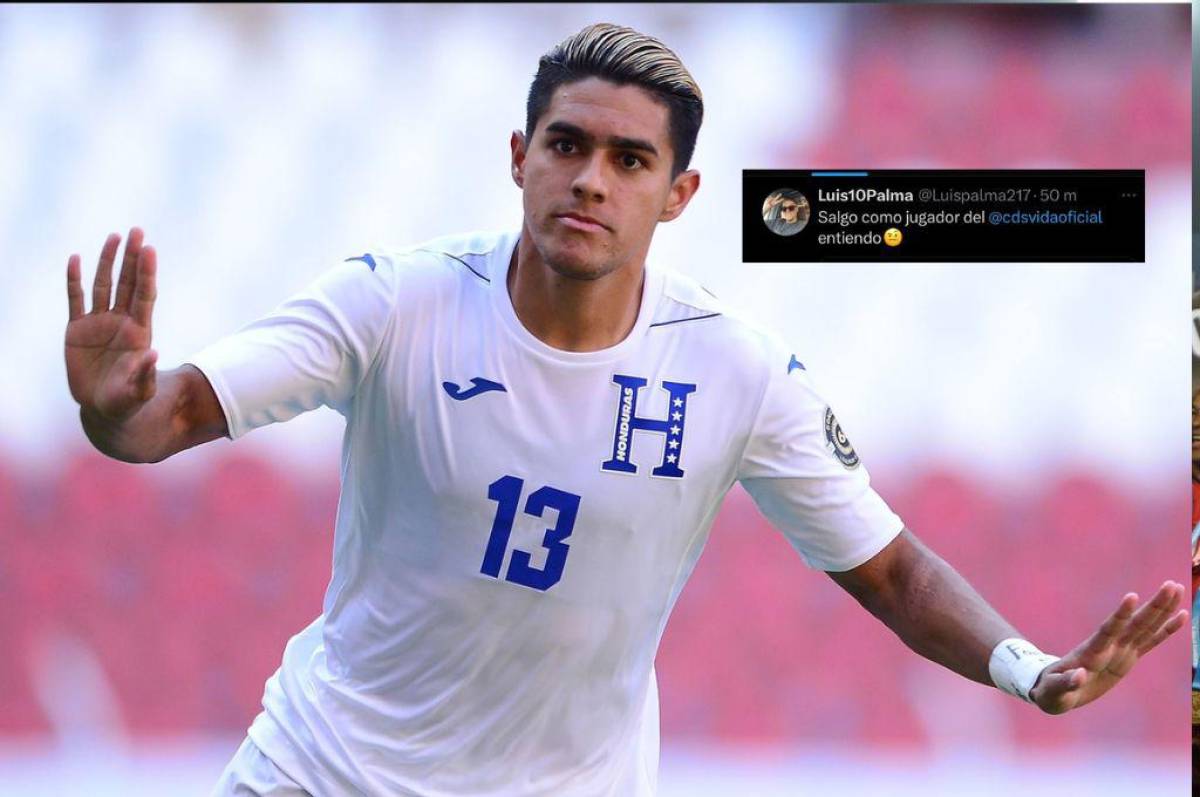 Luis Palma reacciona tras ver su nombre en el listado provisional de futbolistas elegibles para la Copa Oro 2023