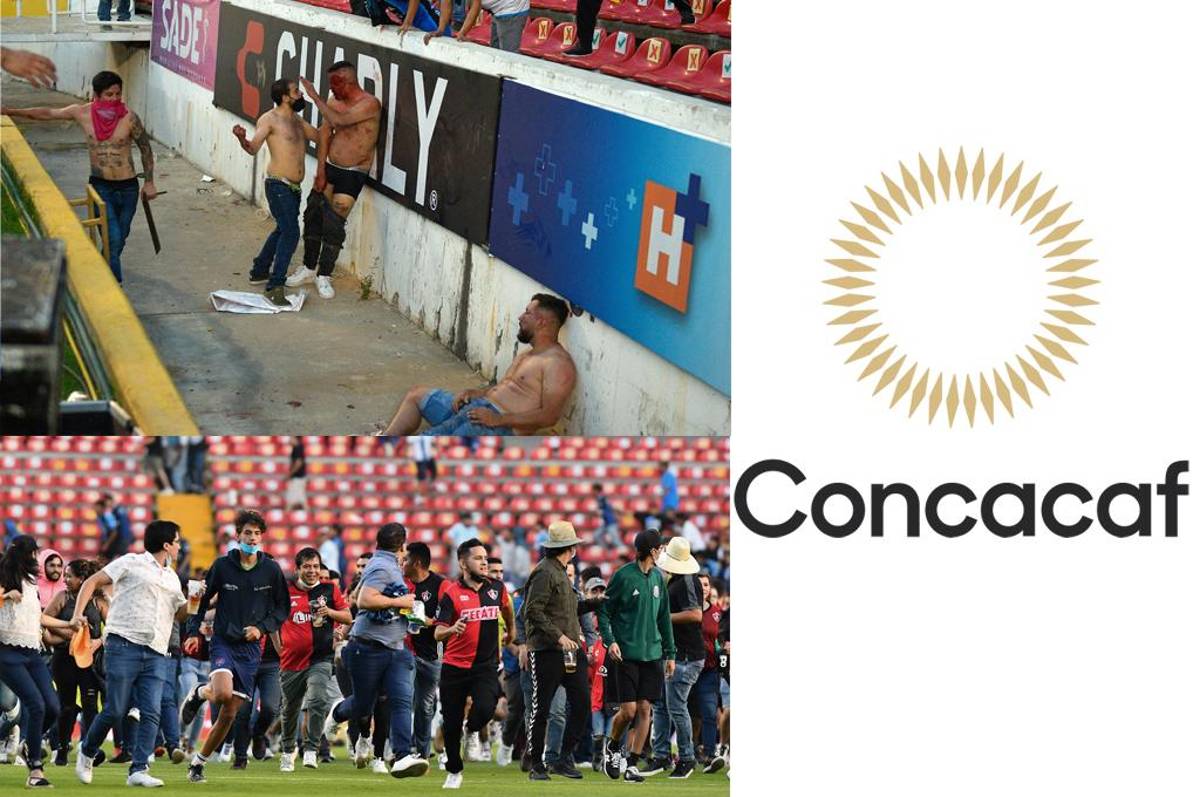 Concacaf condena actos de violencia en el juego Querétaro vs. Atlas y pide “aplicar fuertes sanciones”