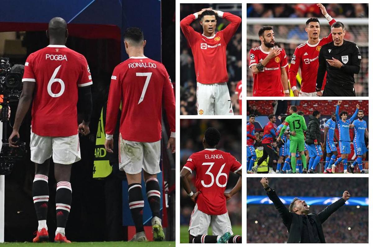 ¡Frustración y reclamos de Cristiano Ronaldo! Las postales de la eliminación de Manchester United ante Atlético