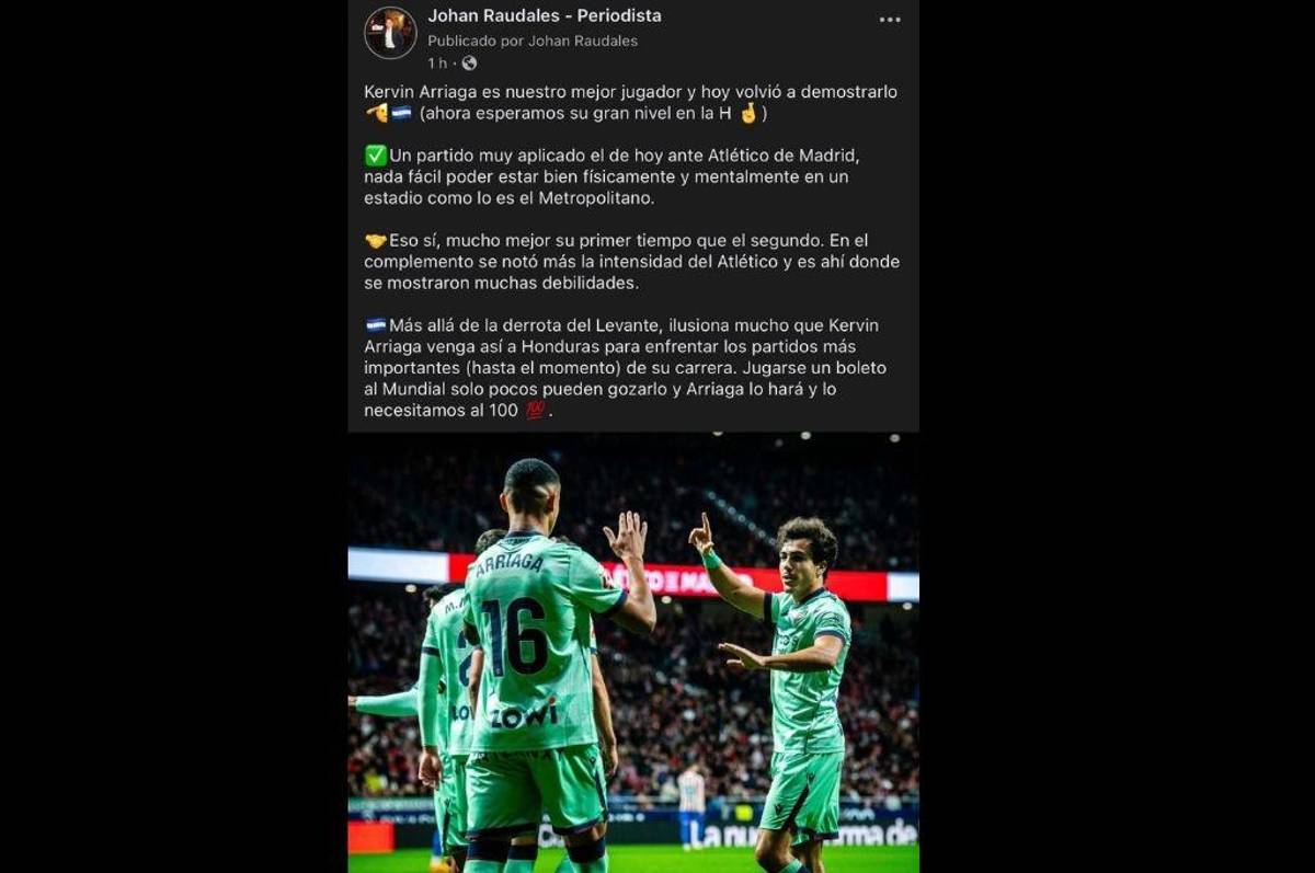 Jugadorazo de cojones es una cosa loca: la prensa se rinde ante Kervin Arriaga tras su partido en el Levante-Atlético