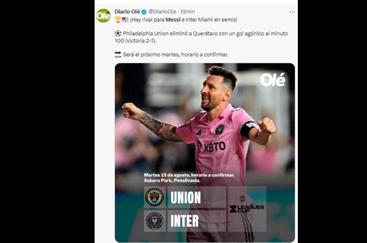 “Messi come aparte de CR7 y Pelé” “Spider-Messi”: así reacciona la prensa tras el pase a semis del Inter Miami en la Leagues Cup