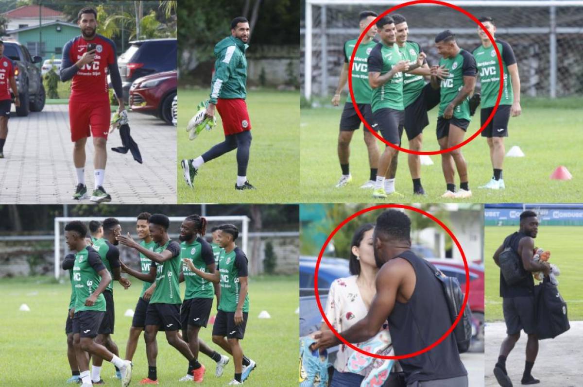 FOTOS: Captado el nuevo fichaje de Marathón, el futbolista que lo fueron a dejar con besos y las risas en el entrenamiento