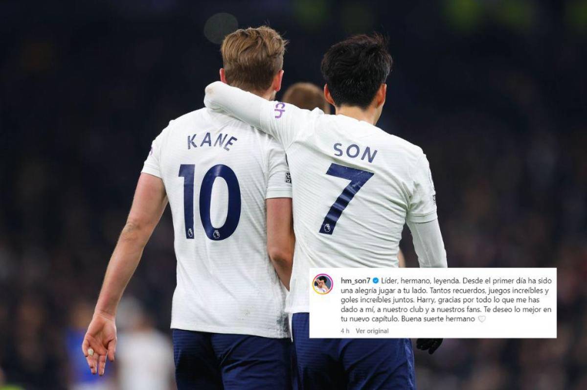 El romántico mensaje de despedida de Son Heung-min a Kane tras irse del Tottenham: “Líder, hermano, leyenda...”