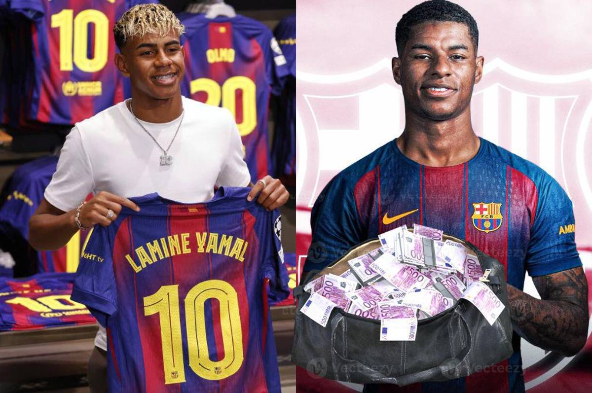 Mientras Lamine Yamal gana 20 millones, este será el condicionado salario de Marcus Rashford en el Barcelona