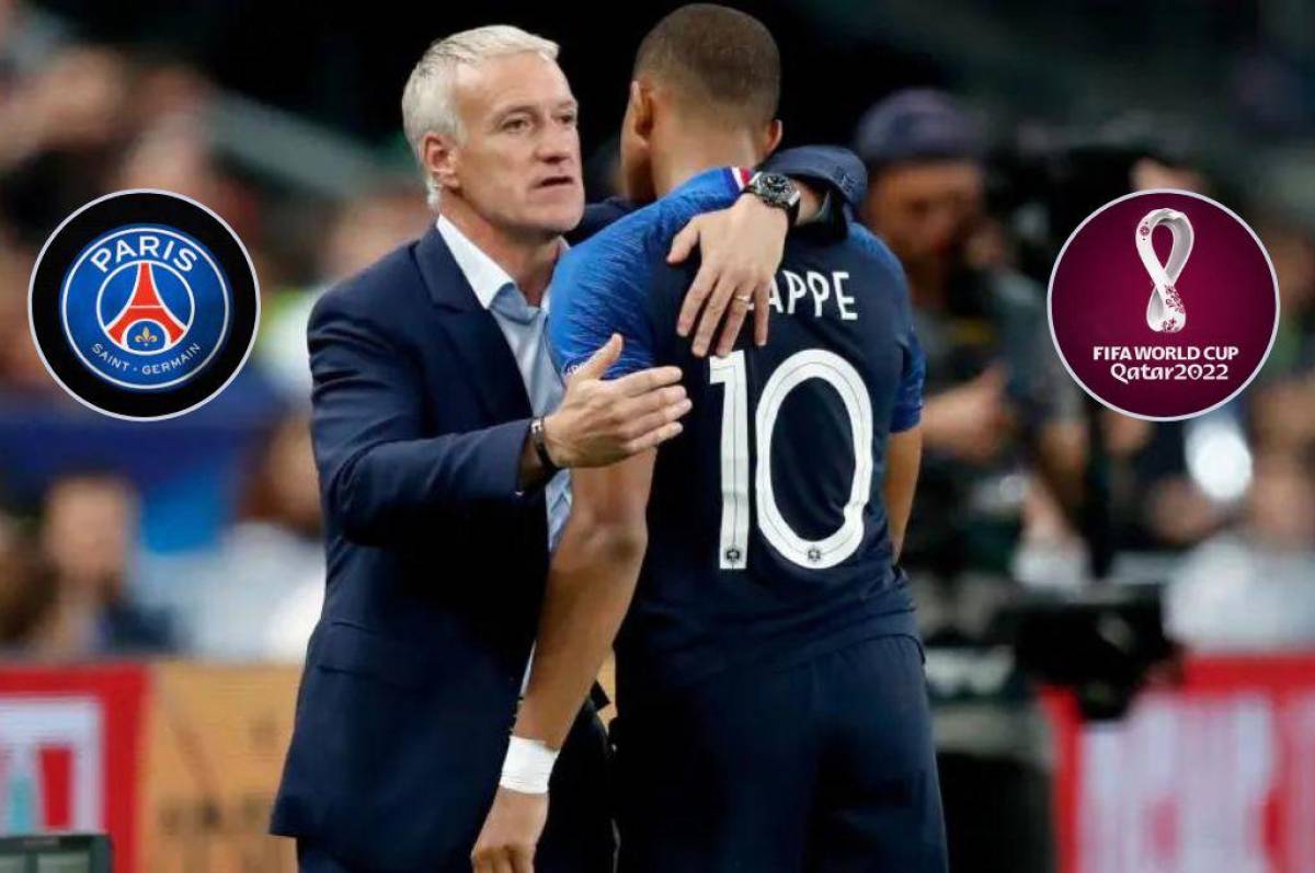 Didier Deschamps pide al PSG que Mbappé tenga más descanso para llegar mejor al Mundial: “Necesita jugar menos minutos”