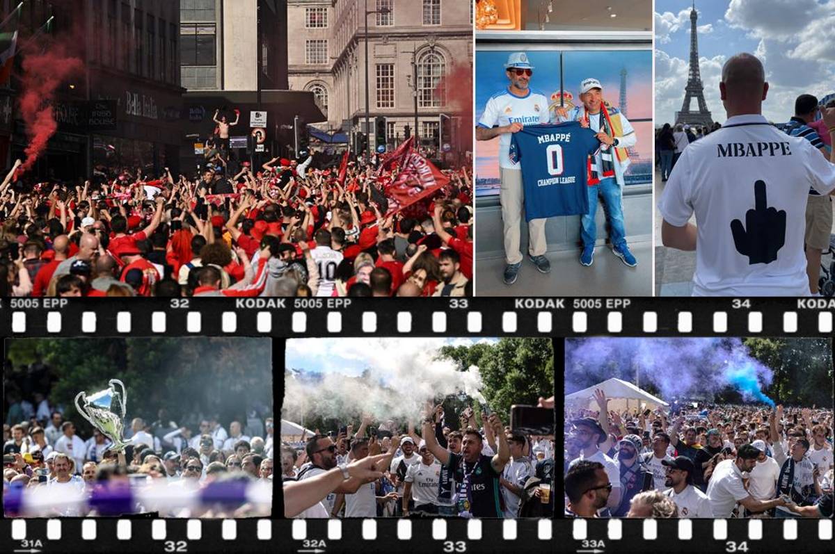 Ambientazo en París por la gran final de la Champions League; los ‘recaditos’ de la afición del Real Madrid para Mbappé