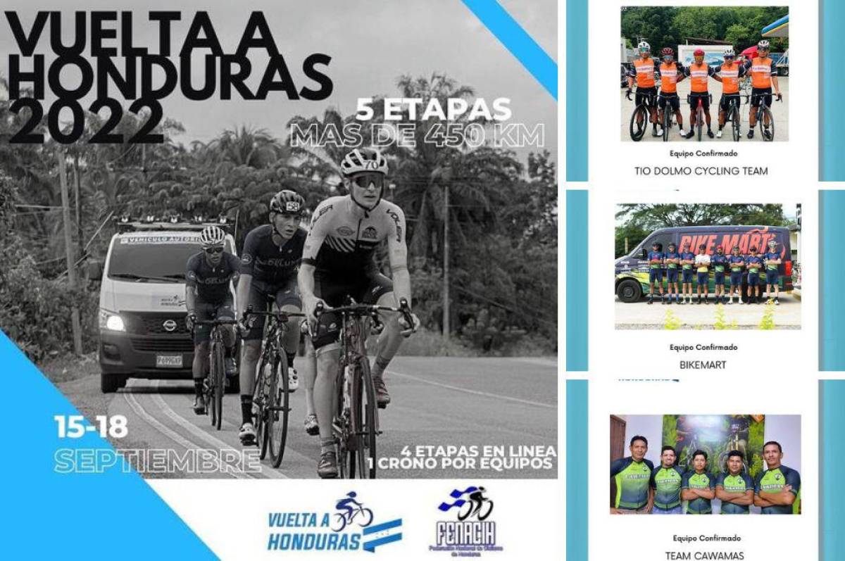 Se acerca la Vuelta a Honduras 2022 y los equipos nacionales ya están más que listos para que el título se quede en casa