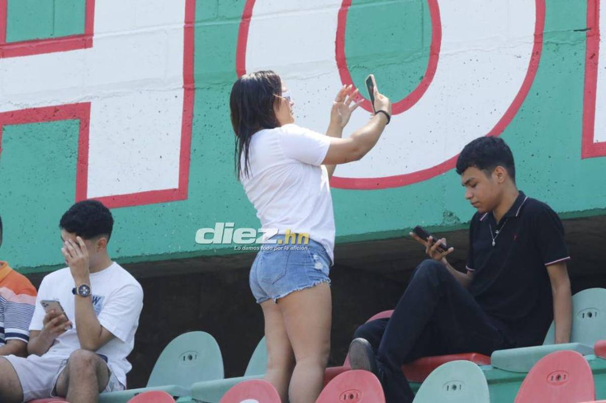 El ambiente en el Yankel por el clásico Marathón-Real España; las bellas mujeres que deslumbran en las graderías