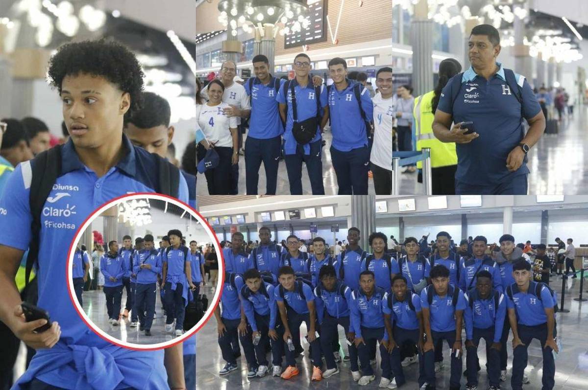 ¡Con el sueño intacto! La Sub-17 de Honduras partió a Qatar para cumplir el sueño de jugar una Copa del Mundo