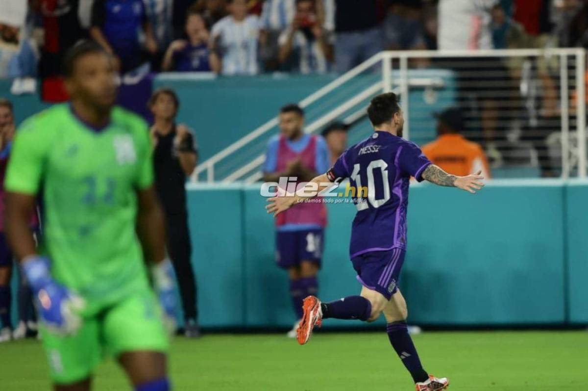 Messi marcó un golazo en el 3-0 de Argentina ante Honduras. Foto: Yoseph Amaya.
