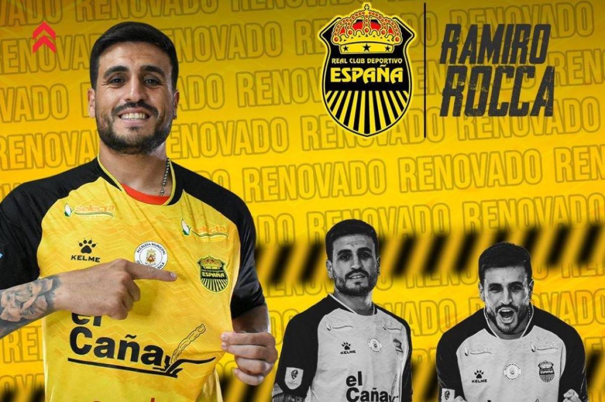 OFICIAL: Real España anuncia la renovación de Ramiro Rocca por dos años más