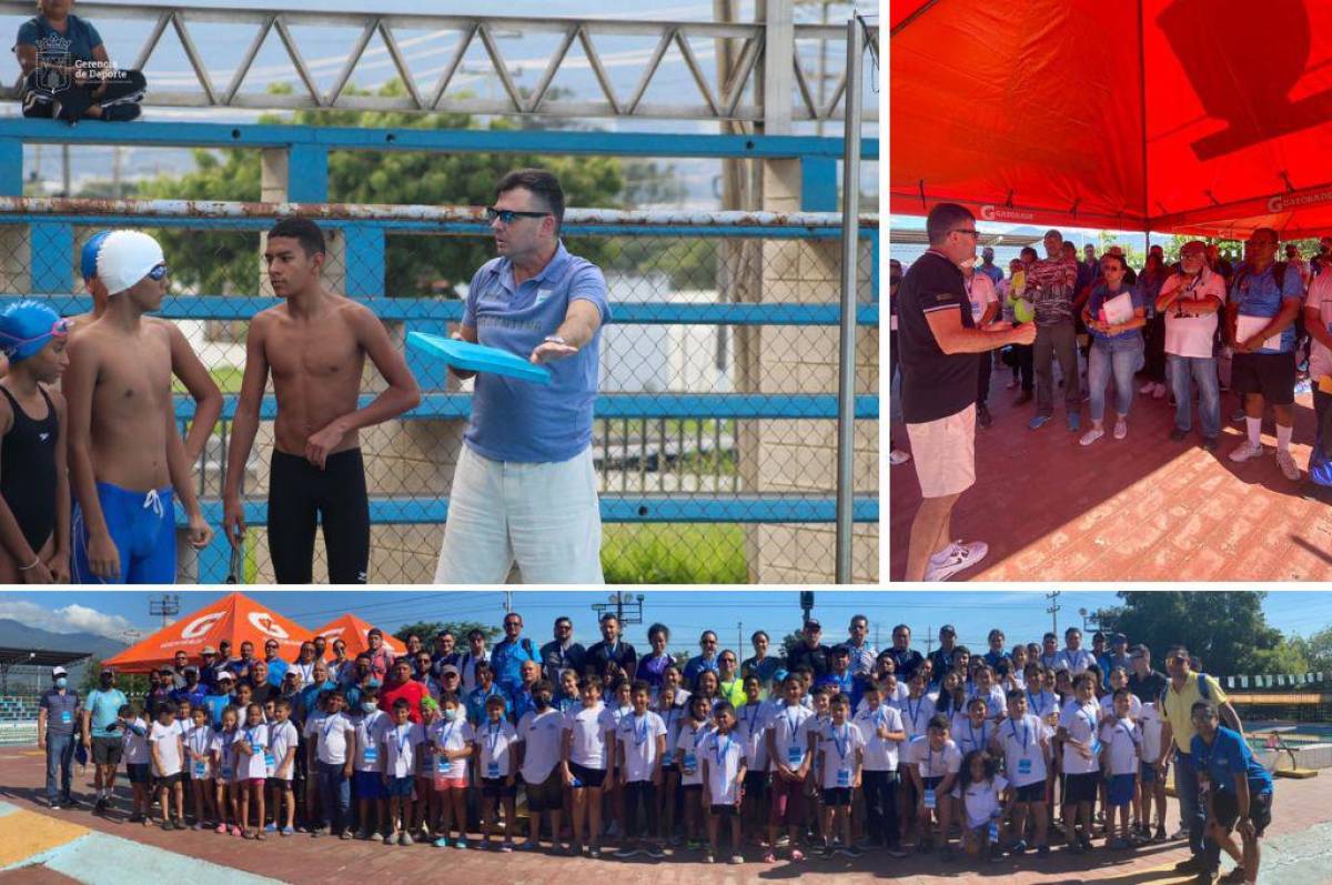 Reconocido nadador argentino está en Honduras para impartir clases a nuestros atletas y seminarios a sus colegas
